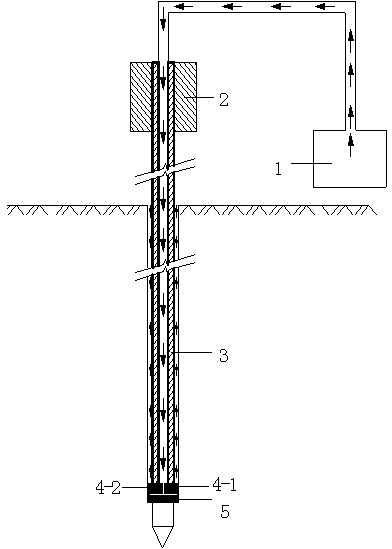 Bentonite slurry lubricated penetration rod used for piezocone penetration test