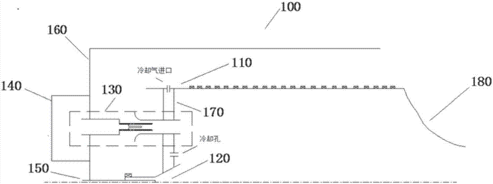 Jet nozzle of mild combustion chamber of gas turbine