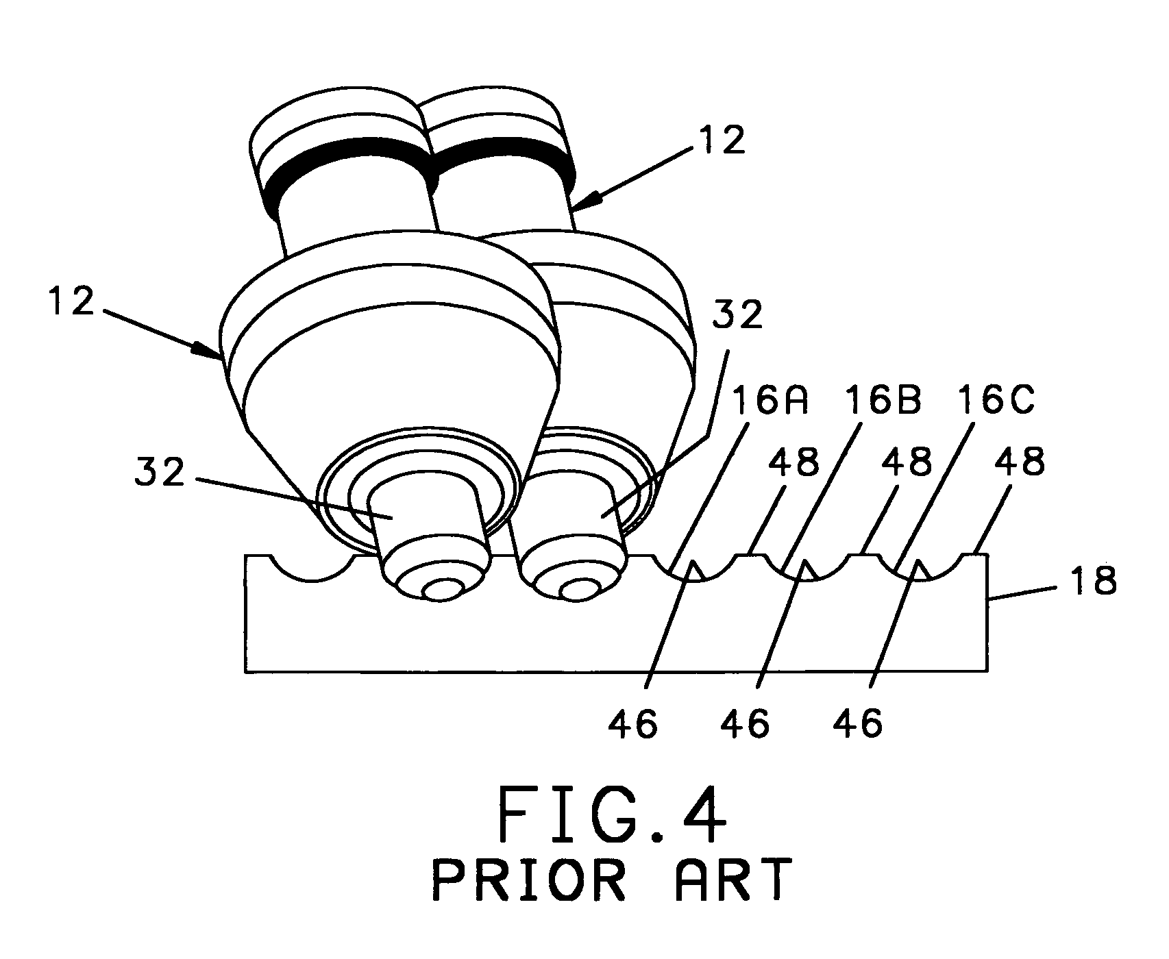 Hardened rotary cutting tip