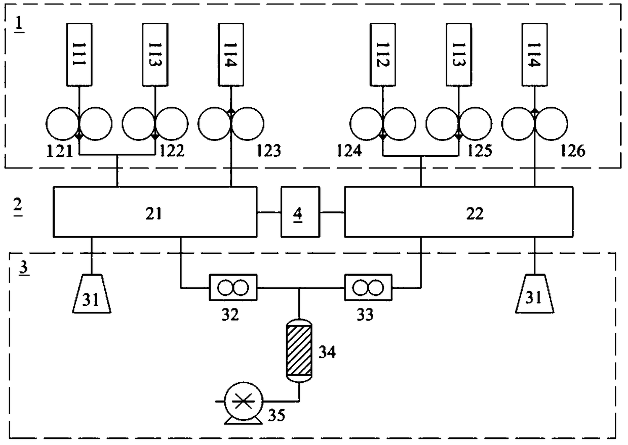 Nitrogen dioxide and ozone combined online detection device and method