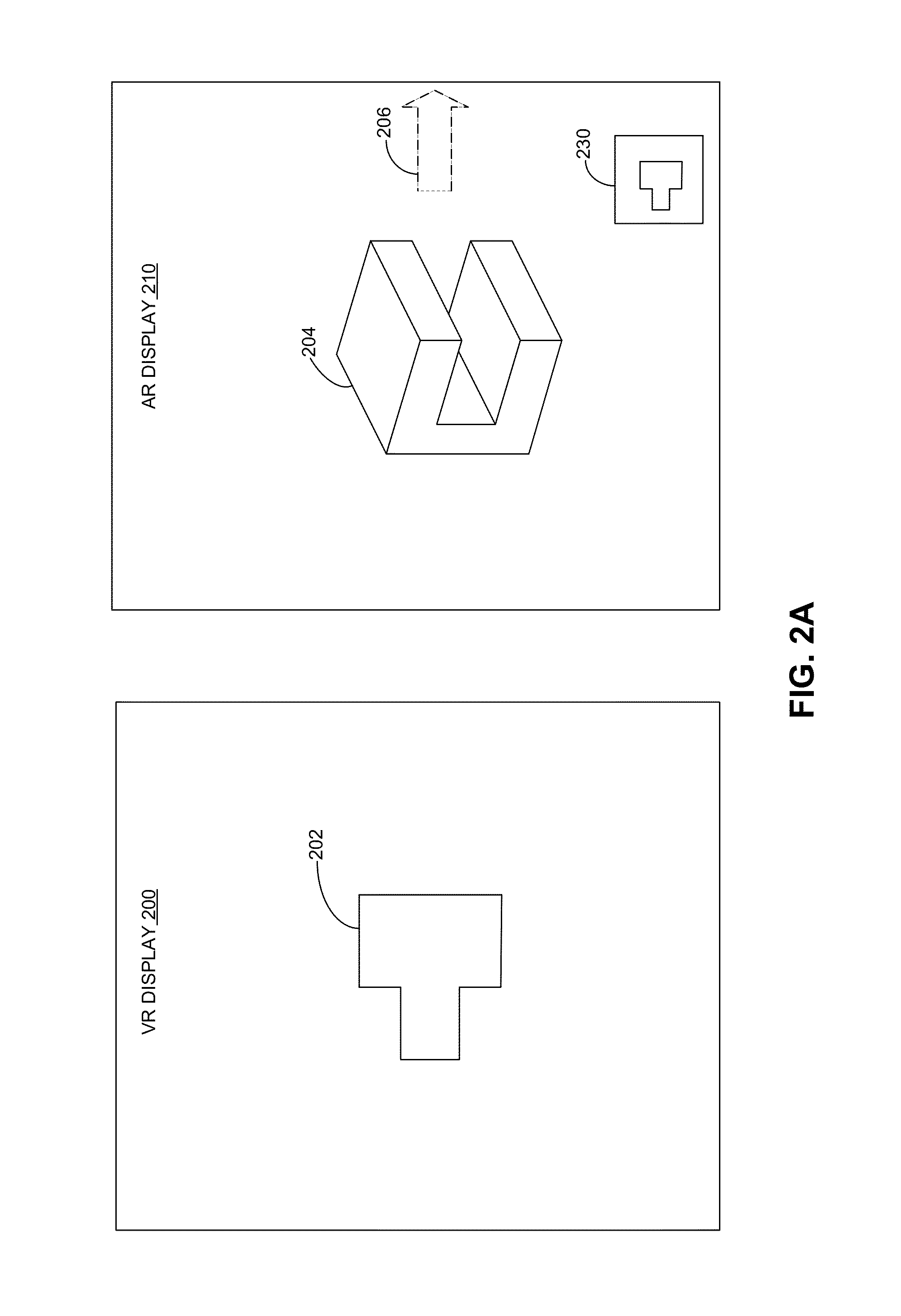 View steering in a combined virtual augmented reality system