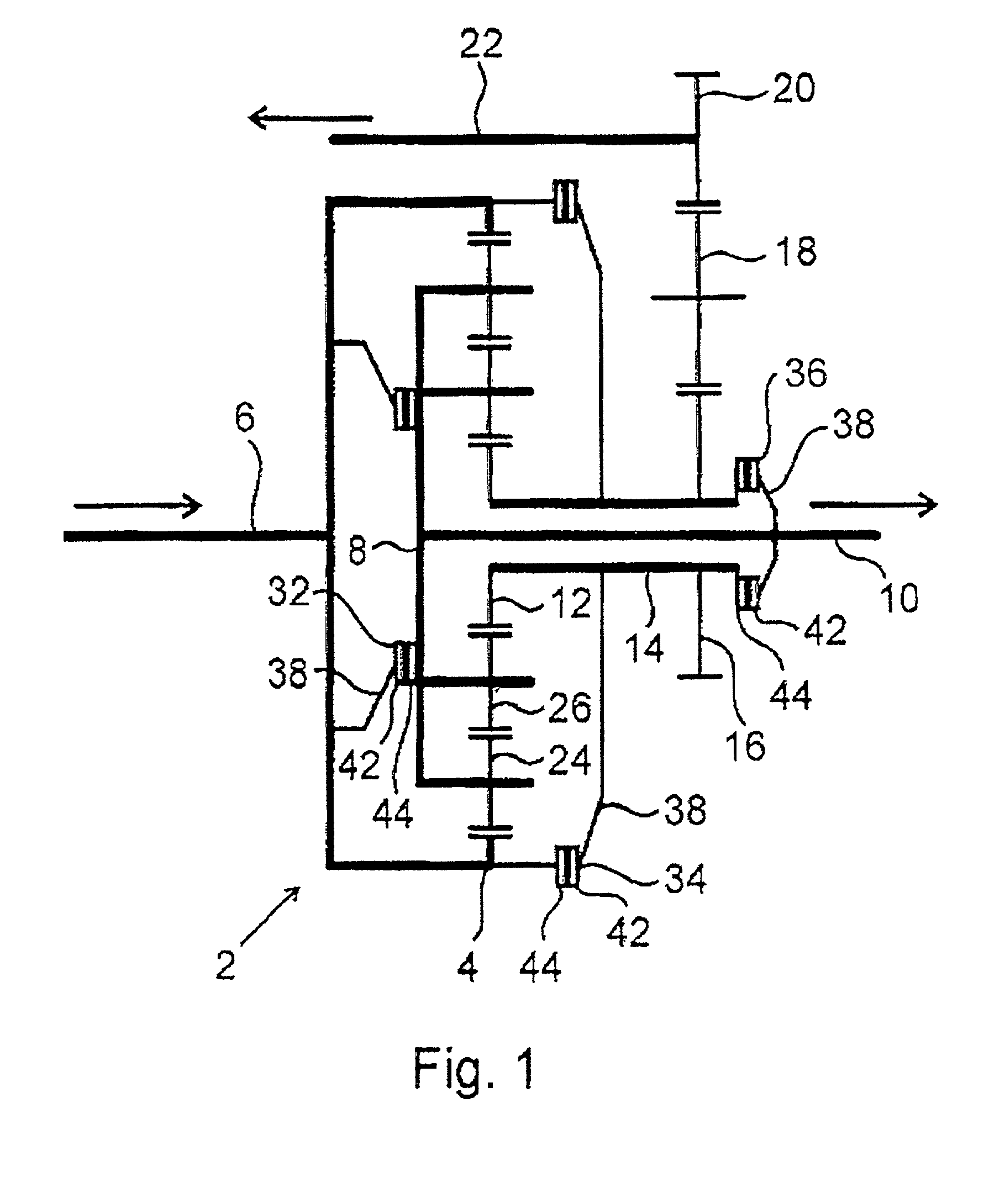 Motor-vehicle drive train