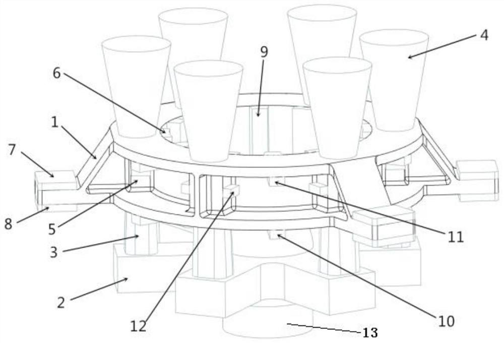 Double-compensation interruption type anti-gravity pouring system and pouring method for aluminum alloy casting