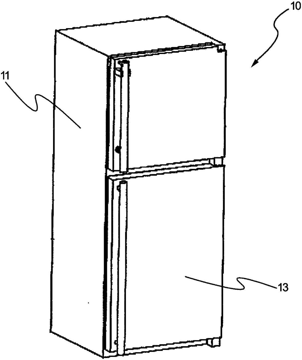 Cooling device having lighting element