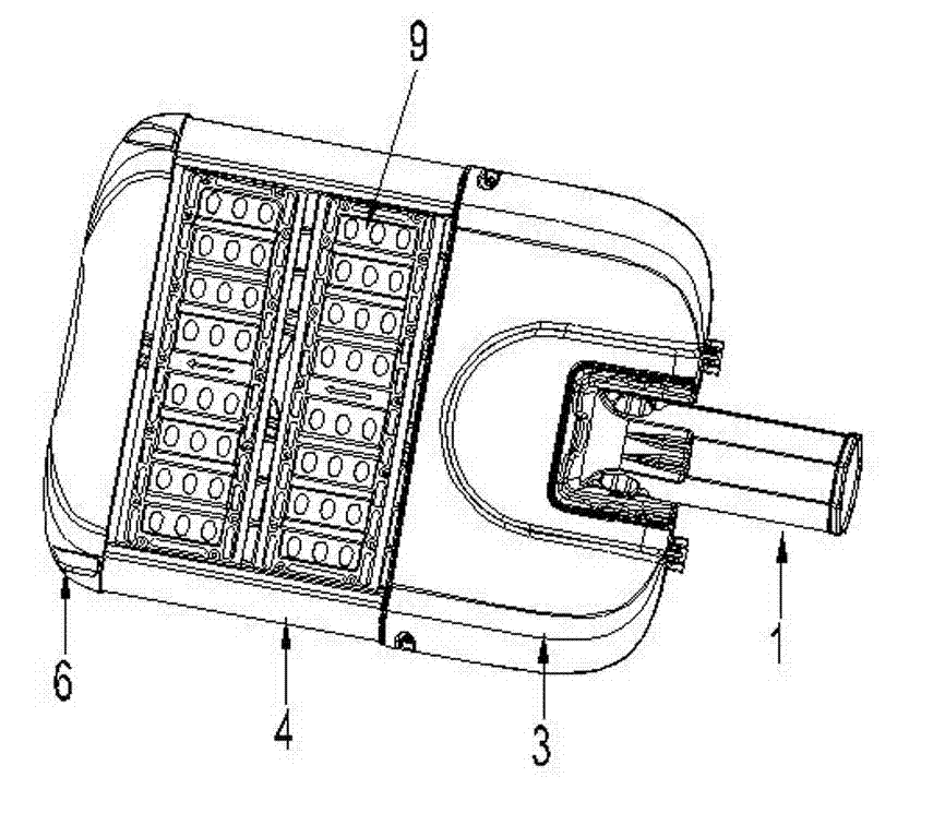 Modularized LED street lamp