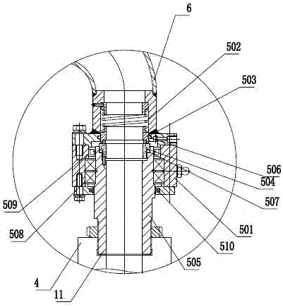 Gas, solid and liquid reaction device