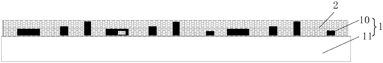 Battery protection plate, adhesive pouring die and battery