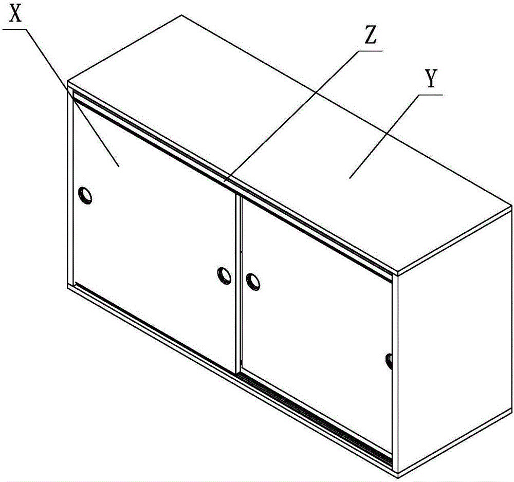 Rotating wheel linkage adjustment structure of furniture sliding door