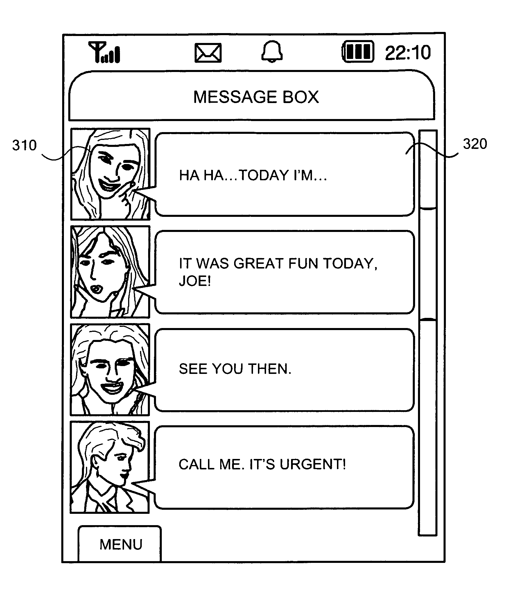 Mobile communication terminal and method of the same for outputting short message