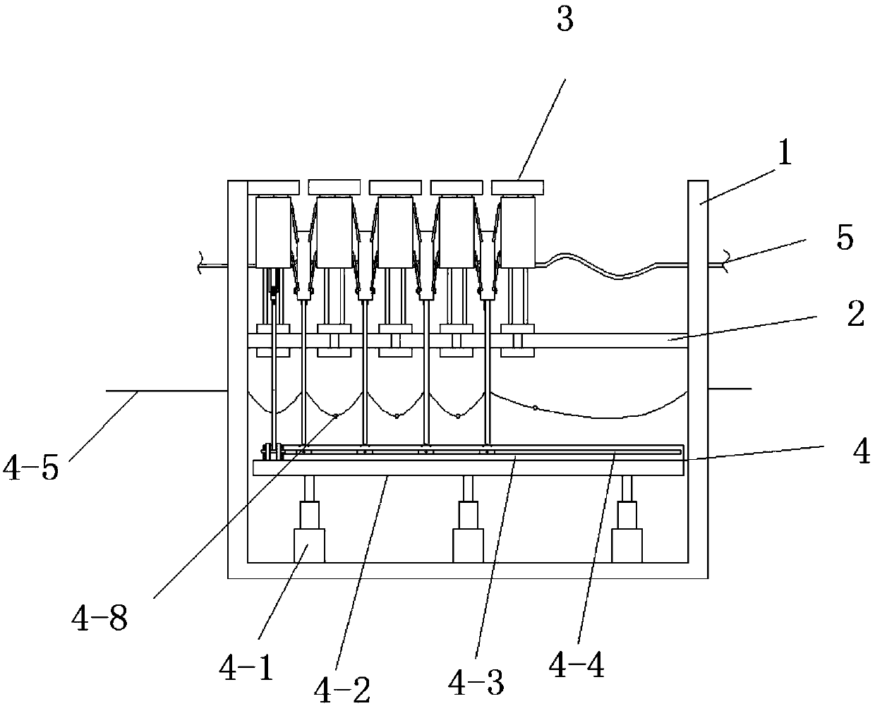 Seedling growth apparatus for agricultural greenhouse