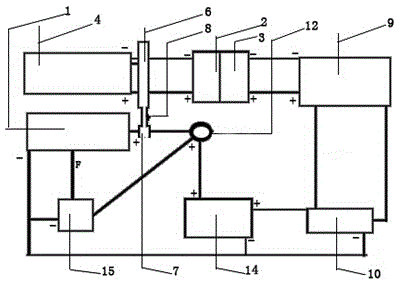 Continuous running power generation device of electric vehicle