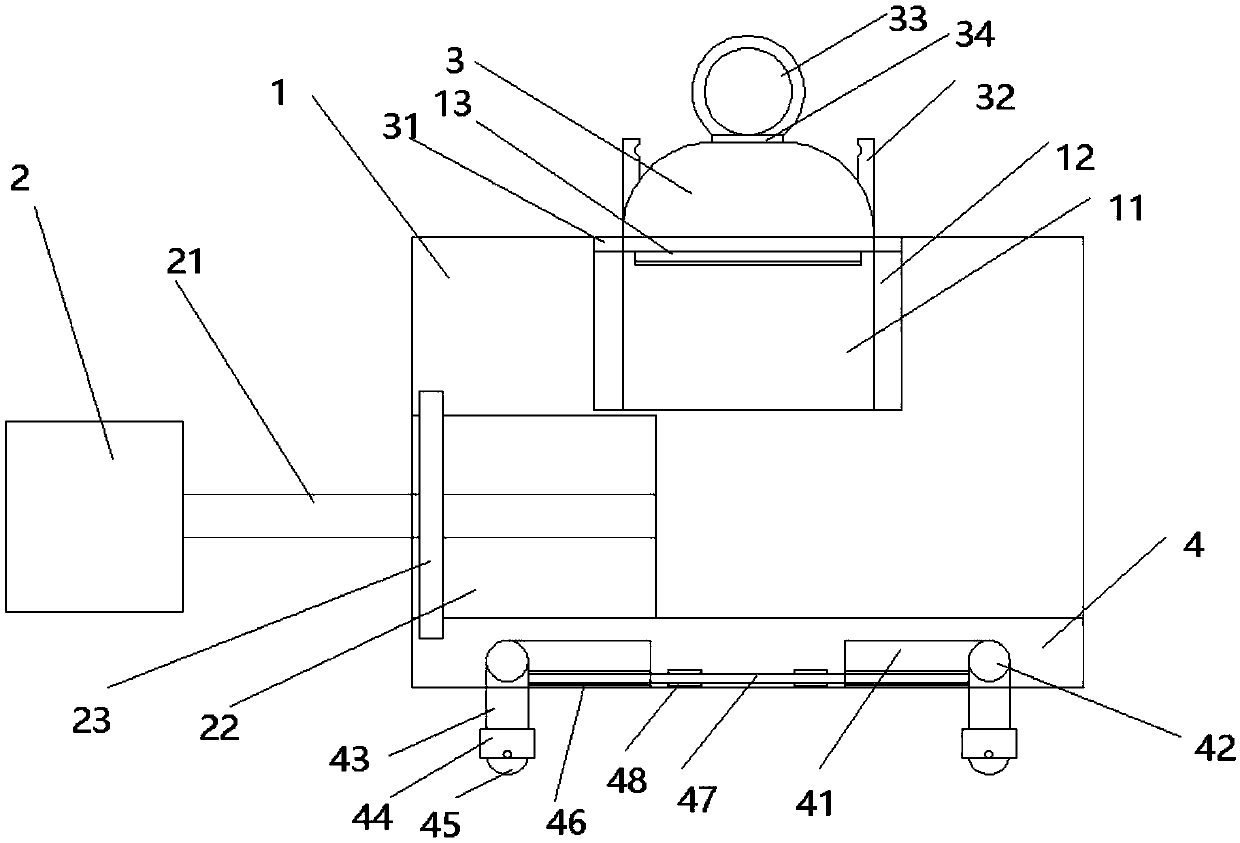 Hydraulic pump detection device for engineering construction machine