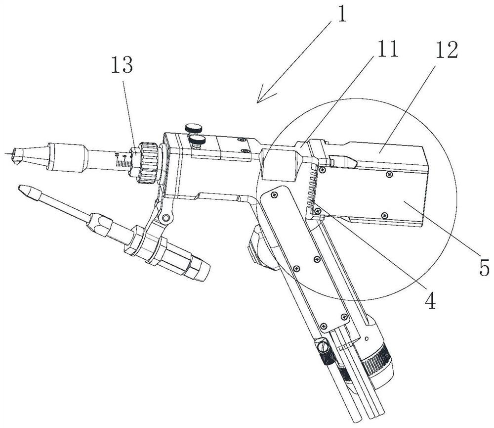 Laser welding gun