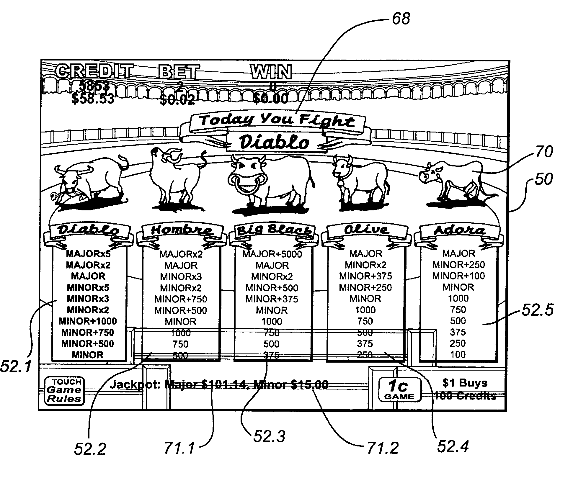 Gaming machine with modified prize feature