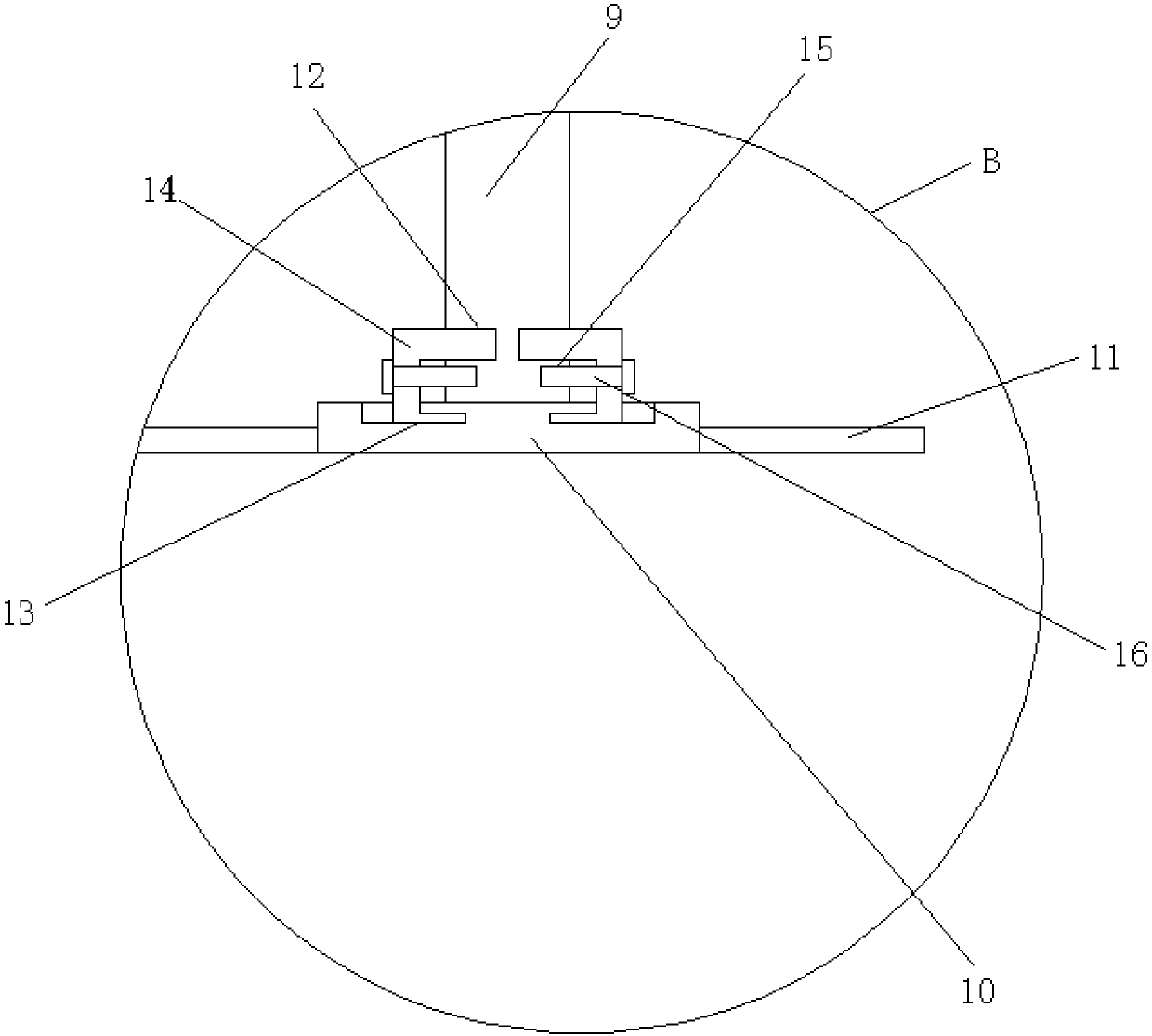 Mechanical weeding device for large-scale agriculture production