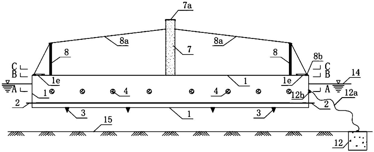 Offshore floating safety shelter