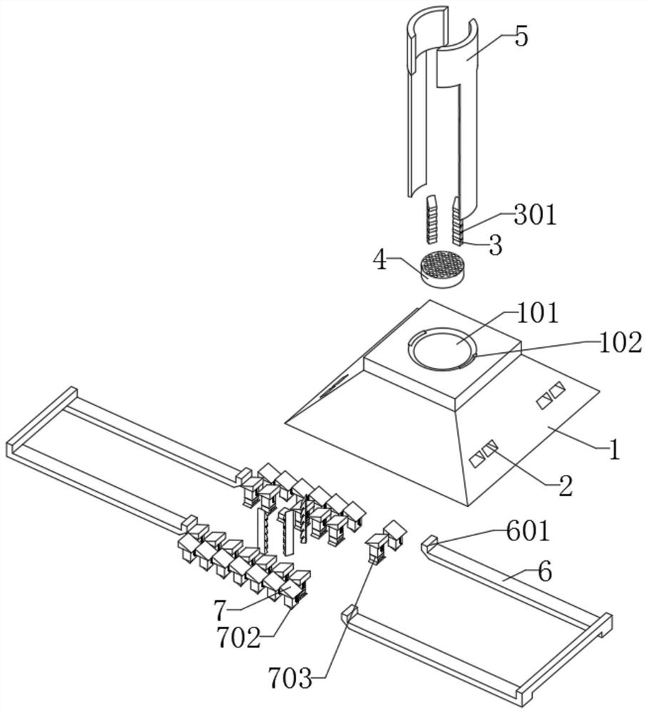 Concrete socket capable of facilitating cushioning and fixing of building support frame