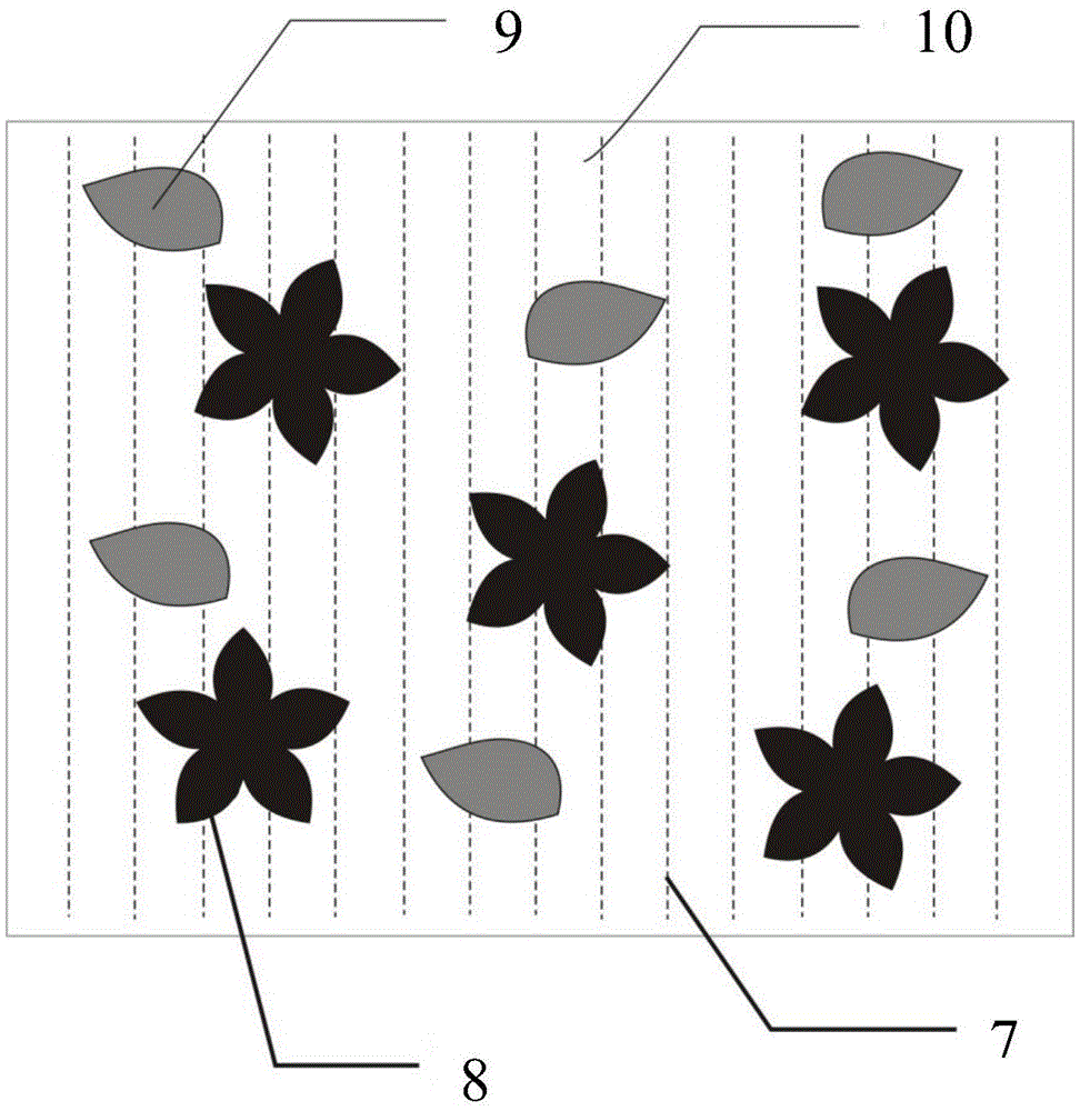 A kind of production method of anti-snag warp knitting pressed yarn/loop pattern fabric