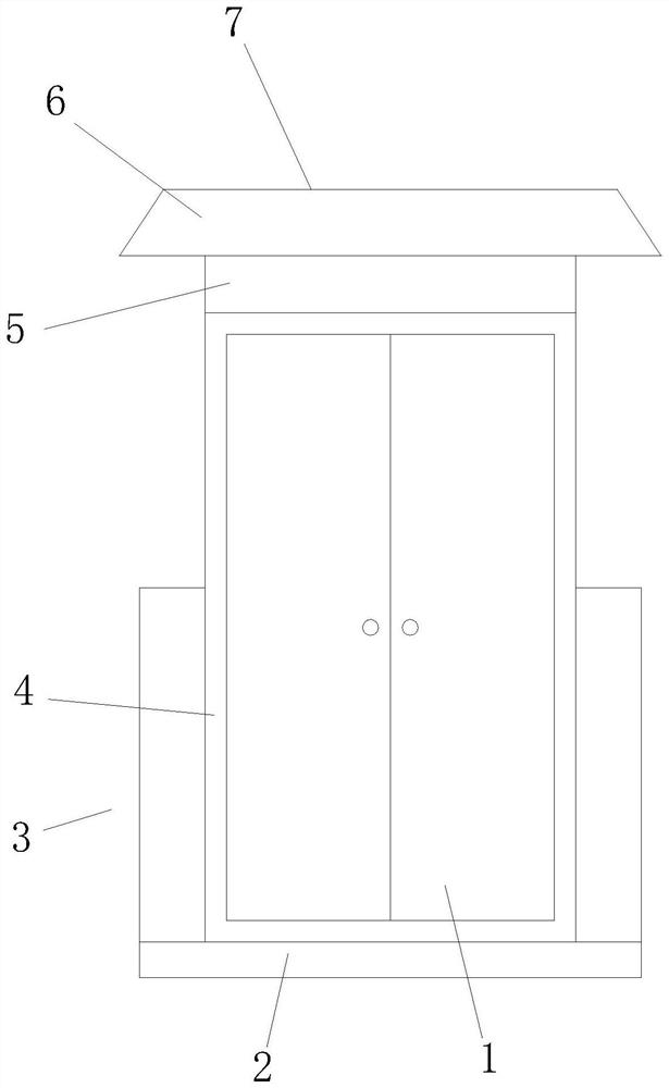 Outdoor ring main unit with dehumidification and heat dissipation functions