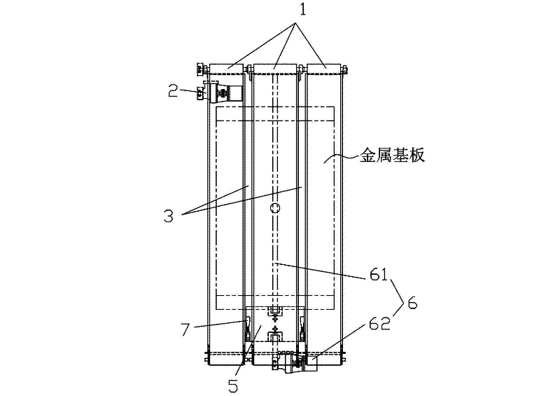 Automatic metal substrate feeding device