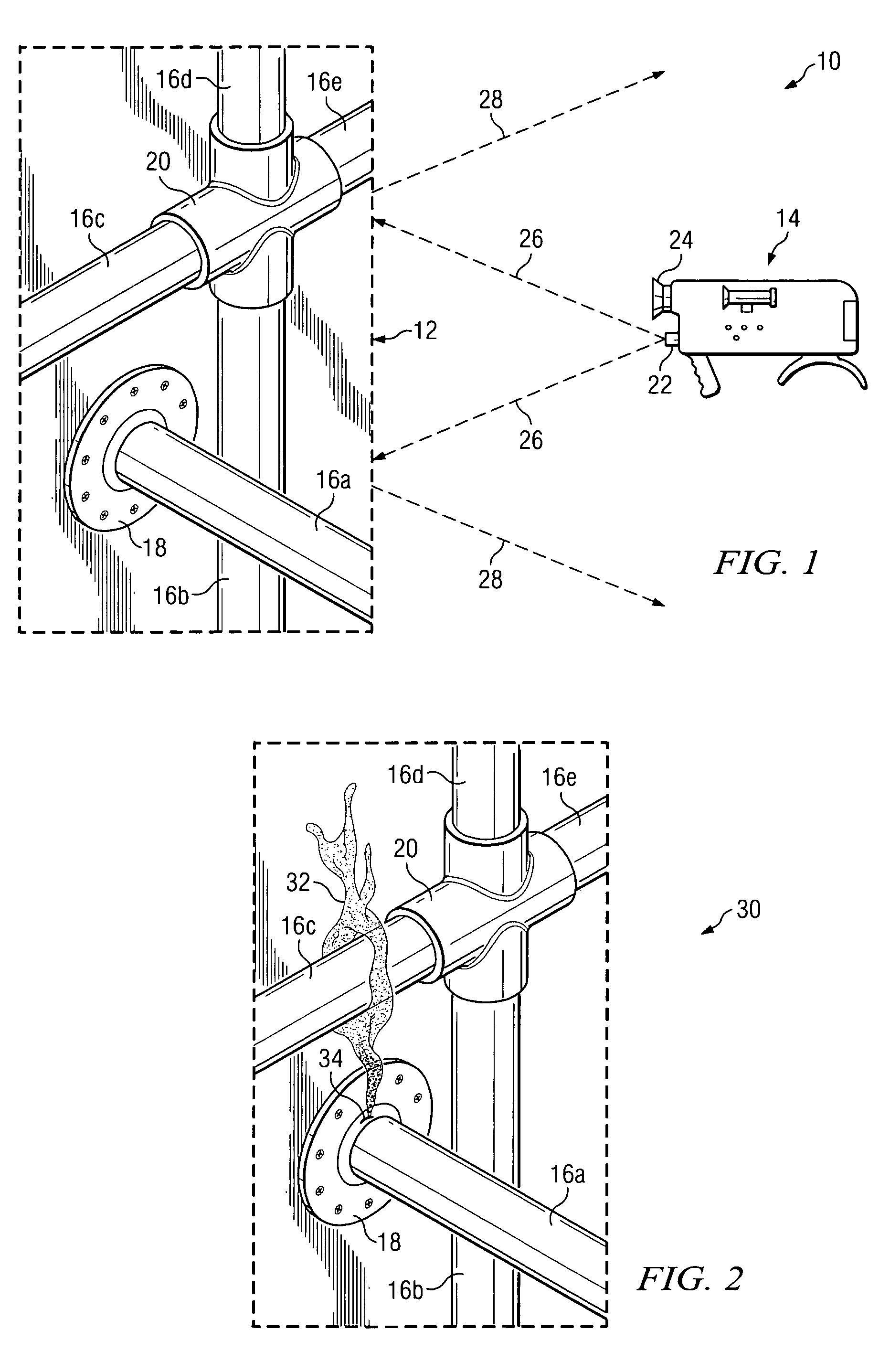 Locating one or more leaks in a power generating system while the power generating system is online