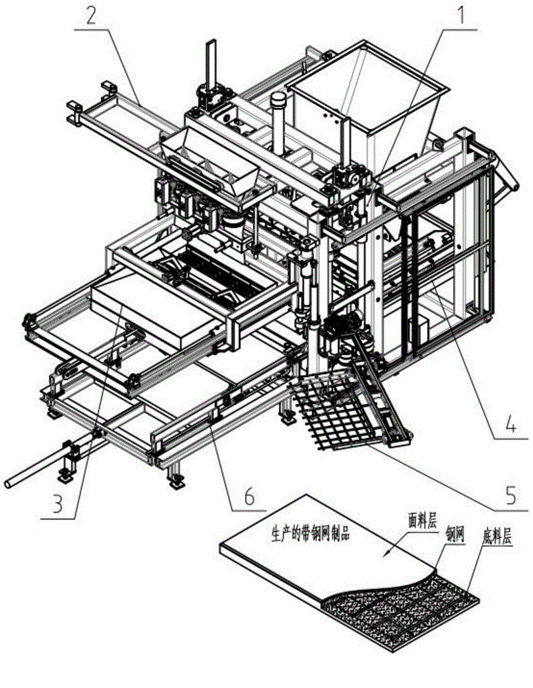 High-compactness concrete product molding machine