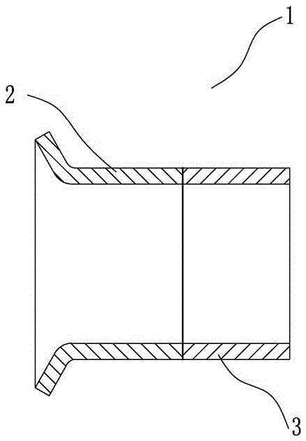 A compressor suction pipe and its manufacturing method and application