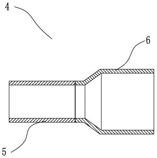 A compressor suction pipe and its manufacturing method and application