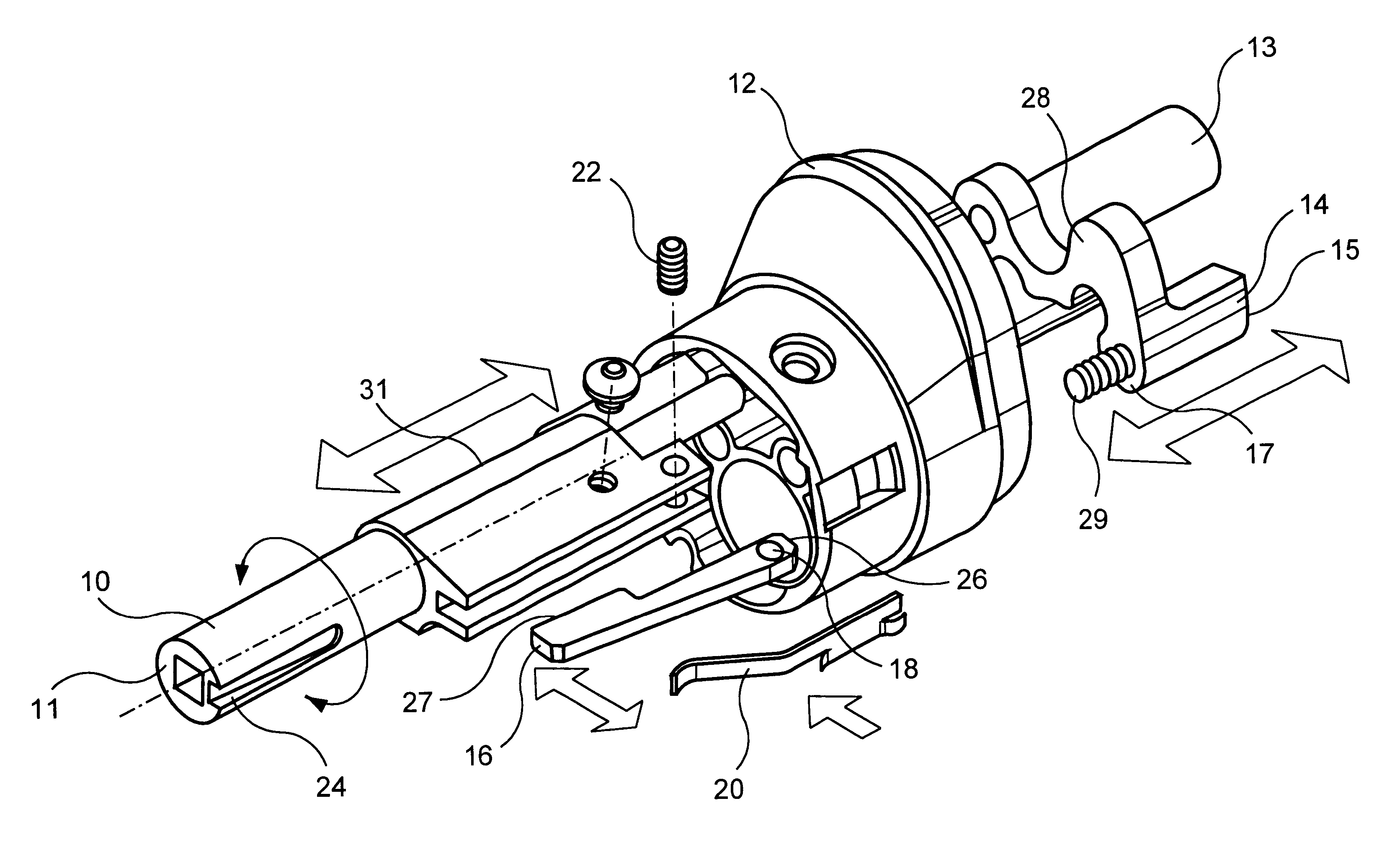 Safety lockout for actuator shaft