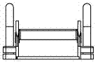 Double-slide-rail leg flexibility training machine