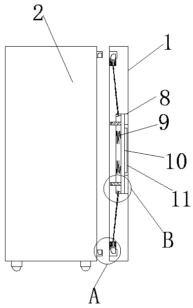 Refrigerator rear back plate convenient to mount