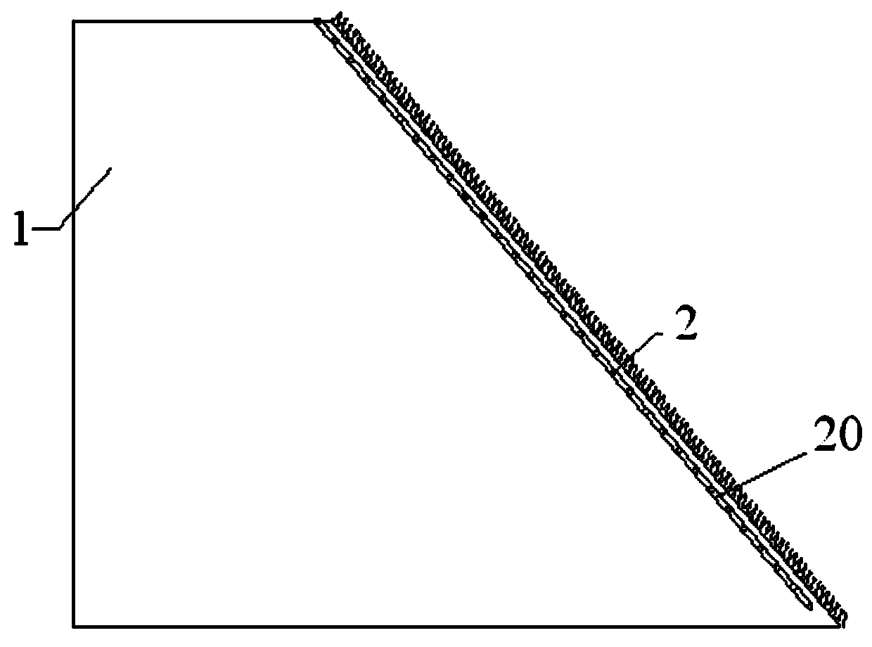 Slope reinforcing structure