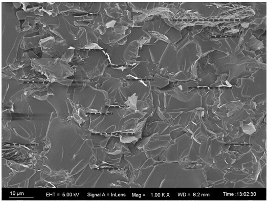 A kind of preparation method of highly oriented graphene reinforced bismuth resin matrix composite material