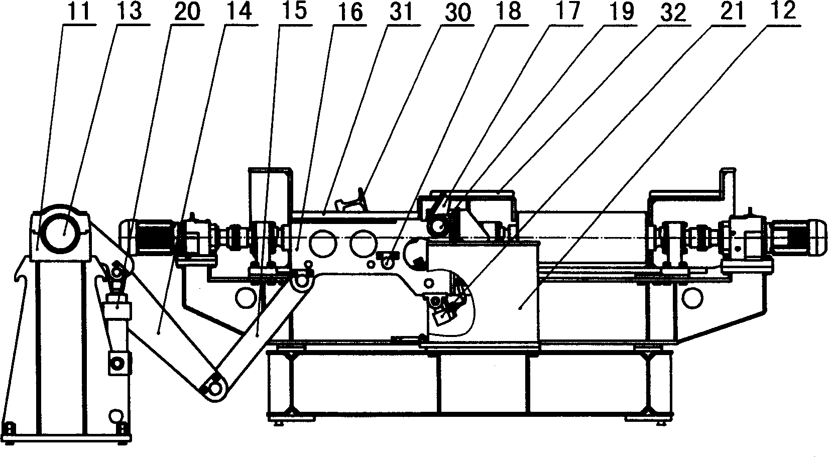 Steel turning machine