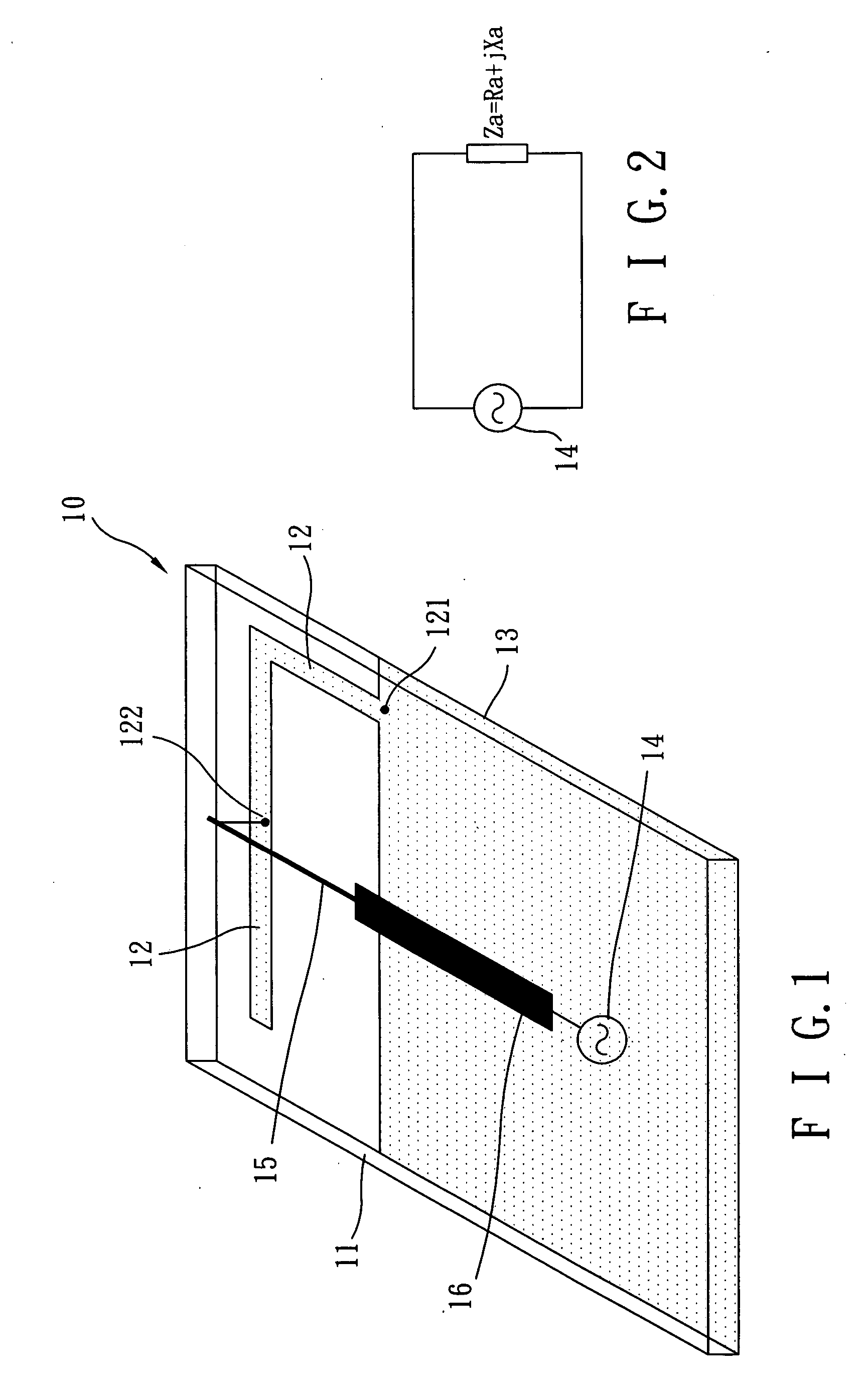 Coupled-fed antenna device