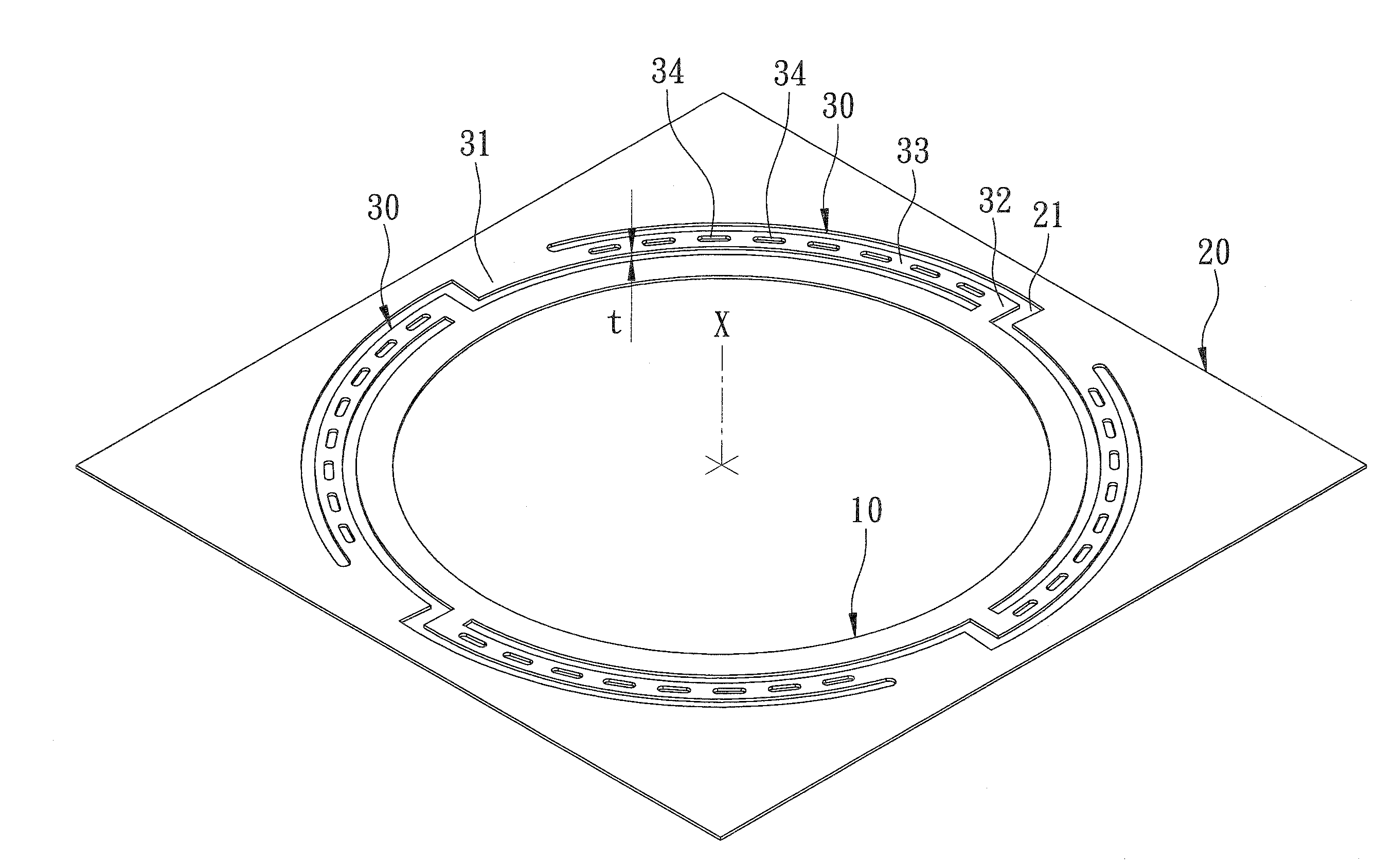 Plate spring for a voice coil motor