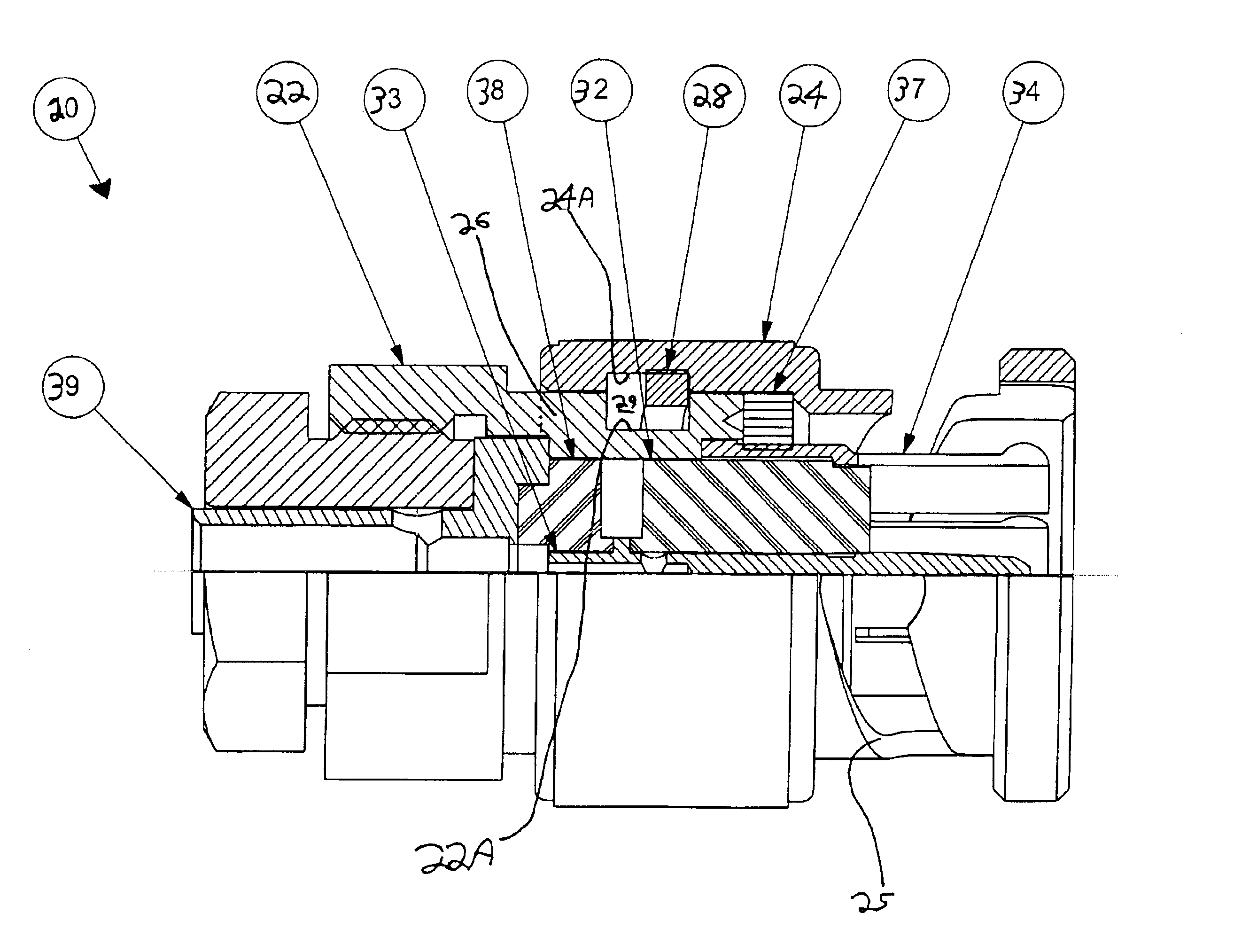 High frequency coaxial connector