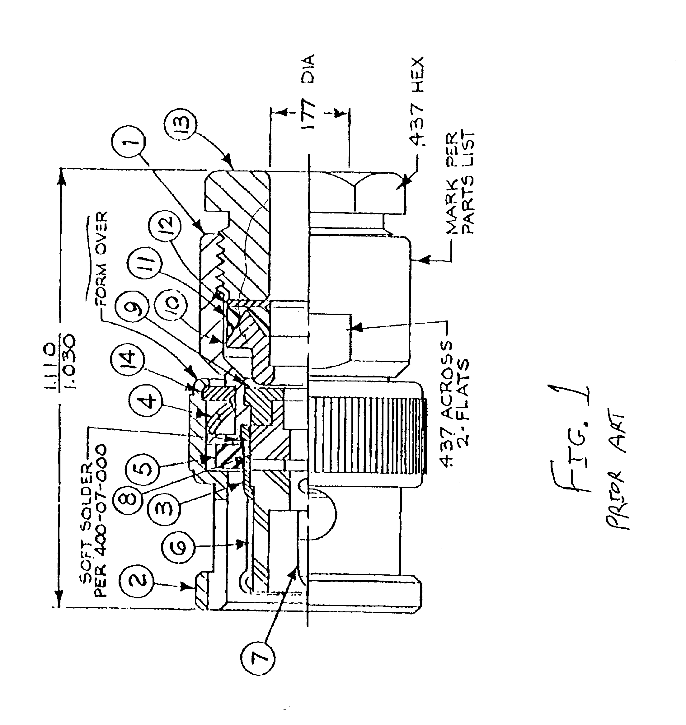 High frequency coaxial connector