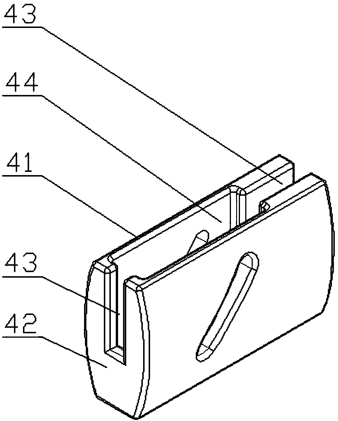 Push rod for reversing of baby carriage