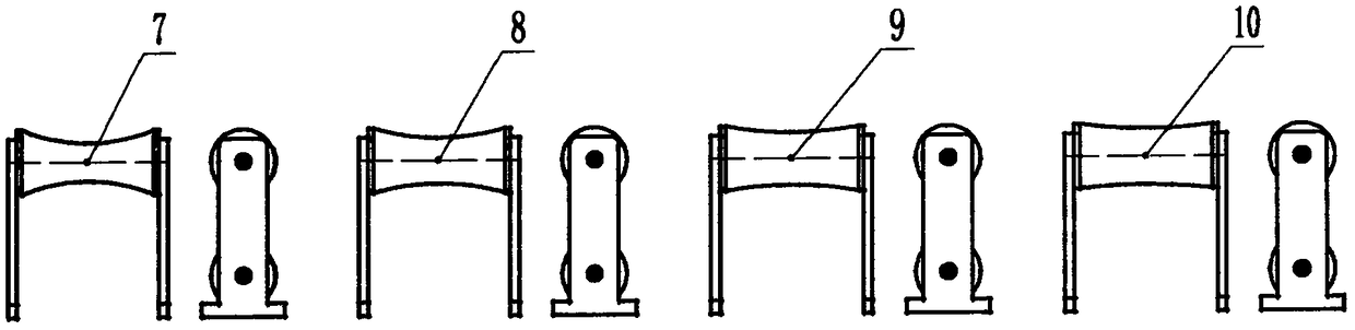 Forming mold for manufacturing elliptic double-film greenhouse framework