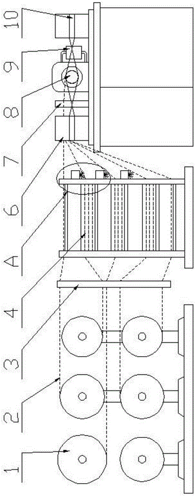 Continuous densification and efficient production line and technology of fiber-reinforced thermosetting plastic pipelines