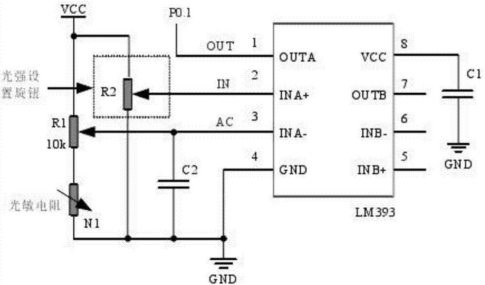 Separation type wearable vision protection device