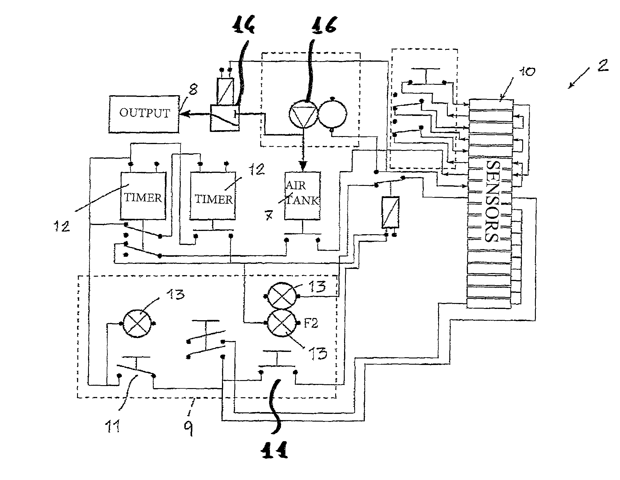 Apparatus for sectioning an electric energy flow in one or more conductors, and an electric energy generating plant comprising said apparatus