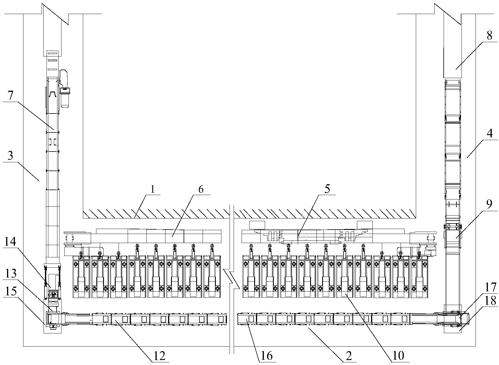 Equipment matching method for solid-filling coal face of coal mine