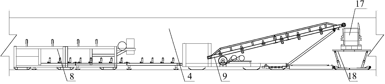 Equipment matching method for solid-filling coal face of coal mine