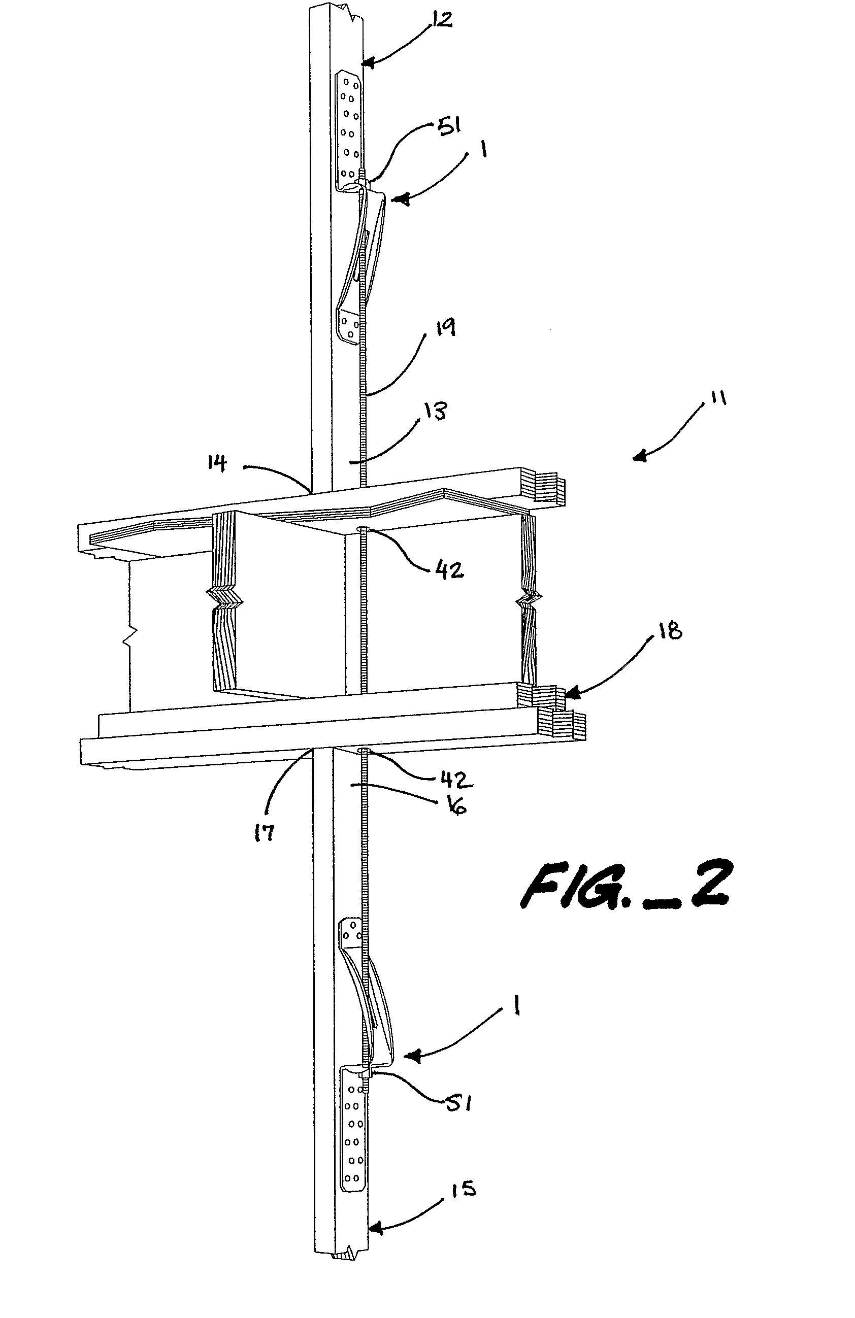 Floor span connector