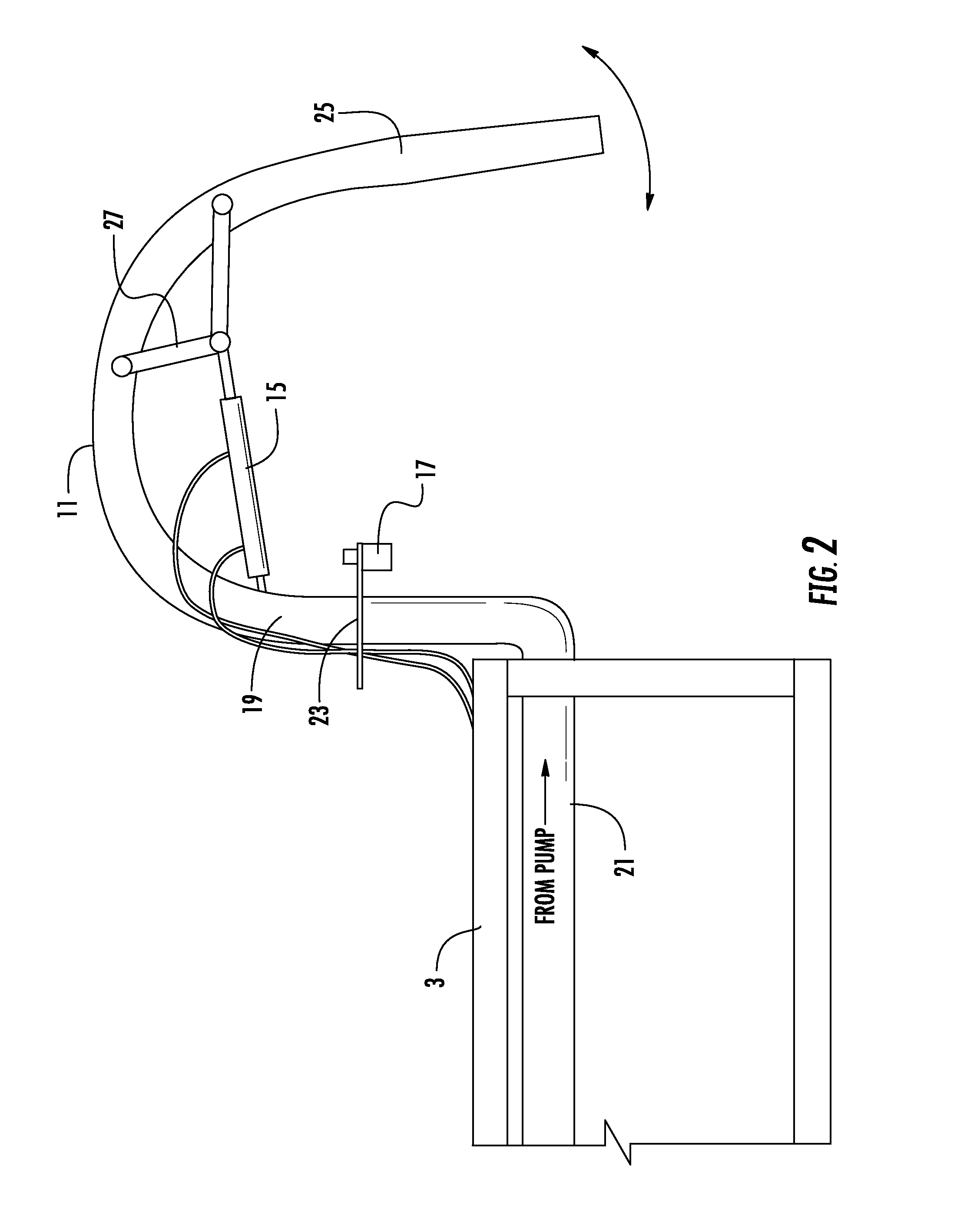 Floating manure agitator with multidirectional agitator nozzles