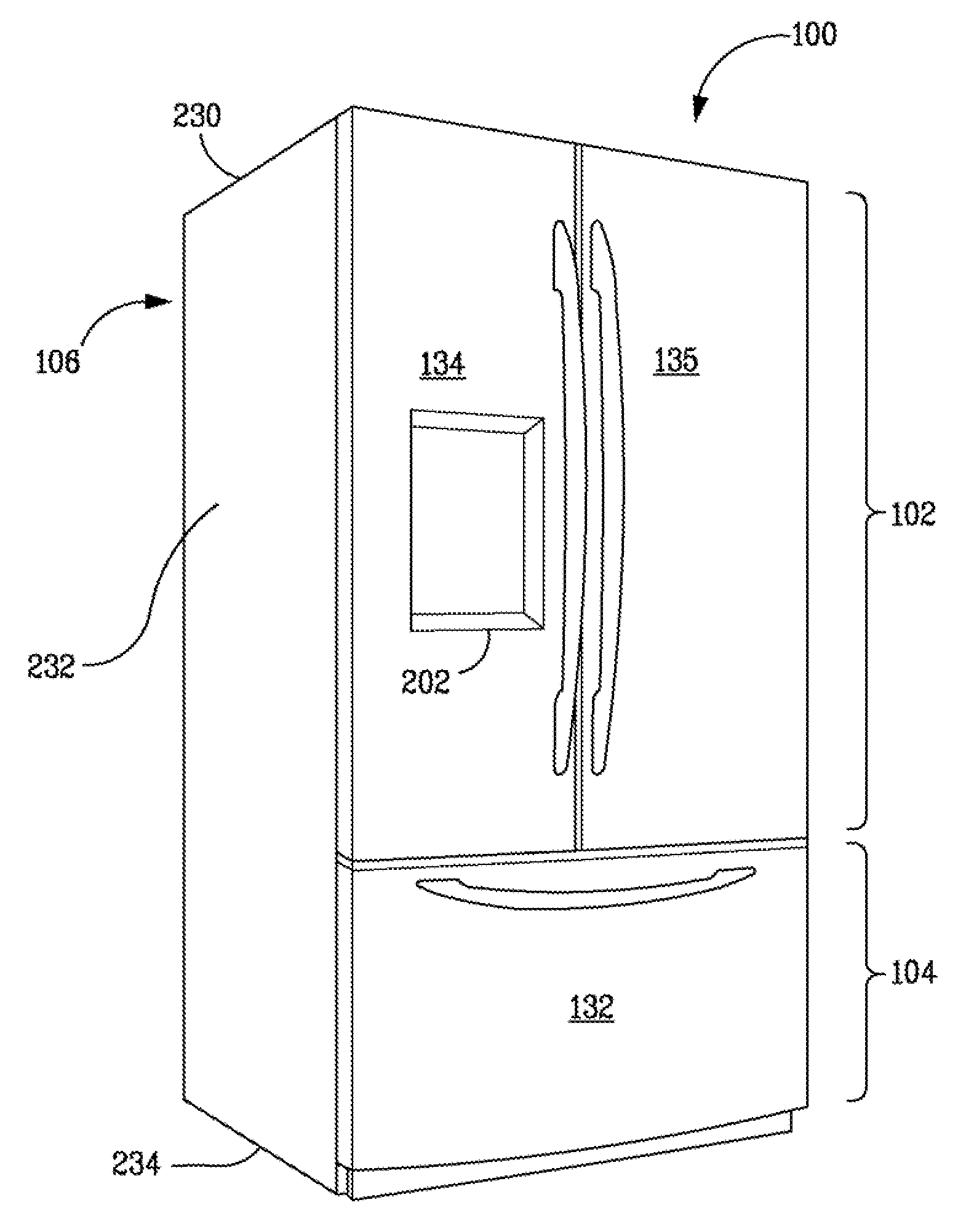 Ice storage bin and icemaker apparatus for refrigerator