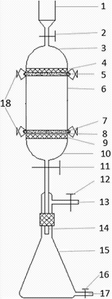 Detachable glass sand core dialysis device