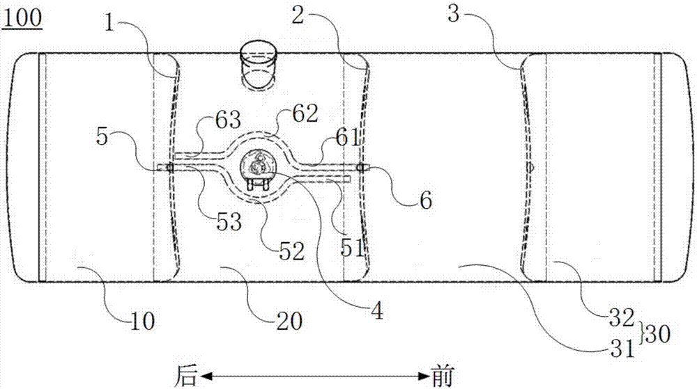 Oil tank of vehicle